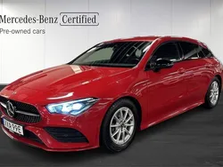 Röd Begagnad 2019 Mercedes CLA180 Shooting Brake AMG Kombi | 279 000 kr (Marknadspris)