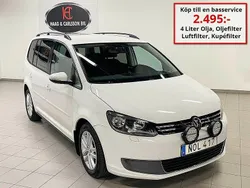 Vit Begagnad 2011 VW Touran Minibuss | 89 000 kr (Marknadspris)