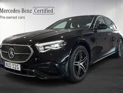 Svart Begagnad 2024 Mercedes E300 AMG Line Premium Sedan | 628 900 kr (Marknadspris)