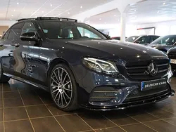 Mörkblå (blå) Begagnad 2019 Mercedes E220 AMG Sedan | 405 000 kr (Dyr)