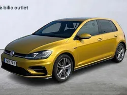 Gul Begagnad 2018 VW Golf VII R-line Halvkombi | 194 900 kr (Marknadspris)