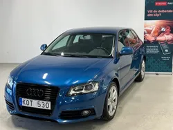 Blå Begagnad 2010 Audi A3 Sportback S-Line Halvkombi | 89 800 kr (Lite dyr)