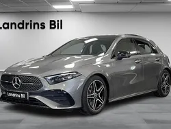Mörkgrå (bergsgrå metallic) Begagnad 2024 Mercedes A250 Premium Plus Halvkombi | 469 000 kr (Dyr)