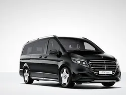 Svart Ny 2024 Mercedes V300 Exclusive Minibuss | 805 653 kr