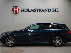 Mörkblå Begagnad 2015 Mercedes C220 AMG line Kombi | 189 900 kr (Marknadspris)