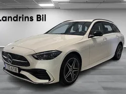 Vit Begagnad 2024 Mercedes C300e AMG line Kombi | 559 900 kr (Marknadspris)