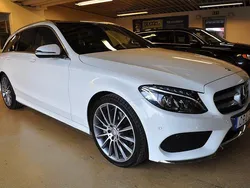 Vit Begagnad 2016 Mercedes C300 AMG line Kombi | 299 000 kr (Marknadspris)