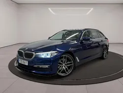 Blå Begagnad 2018 BMW 520 Sport Line Kombi | 229 900 kr (Marknadspris)