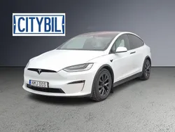 Vit Begagnad 2022 Tesla Model X Plaid SUV | 829 900 kr (Marknadspris)