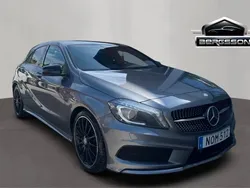 Mörkgrå (grå) Begagnad 2014 Mercedes A180 AMG line Halvkombi | 119 900 kr (Marknadspris)