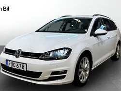 Vit Begagnad 2014 VW Golf VII Highline Kombi | 169 900 kr (Lite dyr)