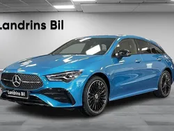 Blå Begagnad 2024 Mercedes CLA250e AMG Sedan | 449 000 kr (Marknadspris)