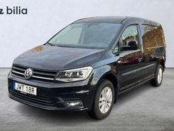 Svart Begagnad 2020 VW Caddy Maxi Minibuss | 219 900 kr (Marknadspris)