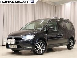 Svart Begagnad 2019 VW Caddy Maxi Life Life Minibuss | 249 800 kr (Bra pris)