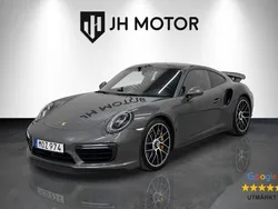 Mörkgrå Begagnad 2018 Porsche 911 Turbo S Sportkupé | 1 799 900 kr