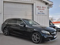 Svart Begagnad 2019 Mercedes C220 AMG Kombi | 319 000 kr (Marknadspris)