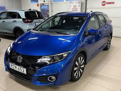 Blå Begagnad 2015 Honda Civic Elegance Kombi | 154 900 kr (Marknadspris)