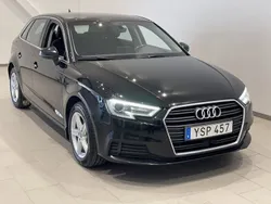 Svart Begagnad 2018 Audi A3 Sportback Proline Halvkombi | 144 900 kr (Bra pris)