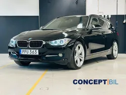 Svart Begagnad 2015 BMW 318 Sport Line Kombi | 144 500 kr