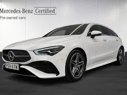 Vit Begagnad 2024 Mercedes CLA200 Shooting Brake Premium Kombi | 389 000 kr (Marknadspris)