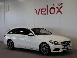 Vit Begagnad 2016 Mercedes C200 Avantgarde Kombi | 214 901 kr (Marknadspris)