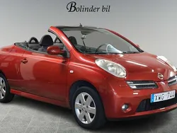 Röd Begagnad 2006 Nissan Micra C+C Cab | 38 900 kr (Marknadspris)