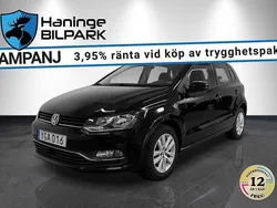 Svart Begagnad 2016 VW Polo Halvkombi | 119 900 kr (Marknadspris)