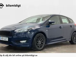 Blå Begagnad 2016 Ford Focus ST-Line Halvkombi | 104 900 kr (Lite dyr)