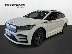 Vit (moon white metallic) Begagnad 2025 Skoda Enyaq iV RS SUV | 589 900 kr