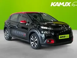 Svart Begagnad 2017 Citroën C3 Halvkombi | 79 800 kr (Marknadspris)