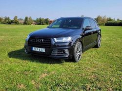 Svart Begagnad 2018 Audi Q7 S-Line SUV | 390 000 kr (Marknadspris)