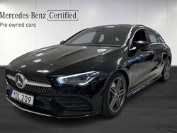 Svart Begagnad 2021 Mercedes CLA200 Shooting Brake AMG Kombi | 274 900 kr (Marknadspris)