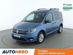 Ljusblå (blå) Begagnad 2016 VW Caddy Minibuss | 223 000 kr (Dyr)