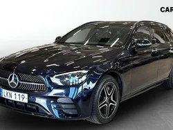 Mörkblå (blue) Begagnad 2023 Mercedes E300 AMG line Kombi | 479 900 kr (Superpris)