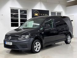 Svart Begagnad 2017 VW Caddy Maxi Minibuss | 169 900 kr (Marknadspris)