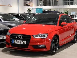 Röd Begagnad 2015 Audi A3 Sport Sedan | 154 900 kr (Marknadspris)