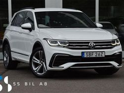 Vit Begagnad 2021 VW Tiguan R-line SUV | 324 900 kr (Marknadspris)