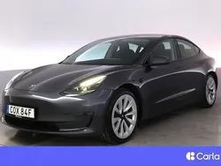 Grå Begagnad 2021 Tesla Model 3 Long Range Sedan | 274 900 kr (Bra pris)