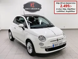 Vit Begagnad 2014 Fiat 500 Lounge Halvkombi | 79 000 kr (Marknadspris)