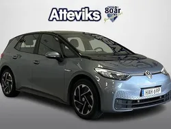 Blå Begagnad 2022 VW ID.3 Pro Performance Halvkombi | 259 000 kr (Superpris)