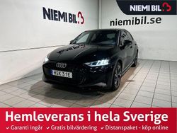 Svart Begagnad 2025 Audi A3 Sportback Advanced Halvkombi | 329 900 kr (Marknadspris)