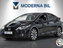 Svart Begagnad 2015 Honda Civic Sport Halvkombi | 124 900 kr (Bra pris)