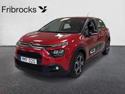 Röd Begagnad 2021 Citroën C3 PureTech Halvkombi | 99 800 kr (Marknadspris)