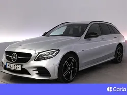 Svart Begagnad 2021 Mercedes C300e AMG Kombi | 304 900 kr