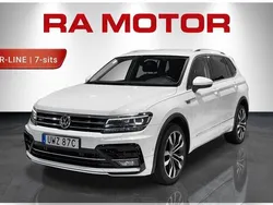 Vit Begagnad 2018 VW Tiguan Allspace R-line SUV | 314 900 kr (Marknadspris)