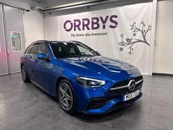 Blå Begagnad 2021 Mercedes C220 AMG line Kombi | 424 000 kr (Marknadspris)