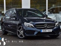 Mörkblå Begagnad 2016 Mercedes C220 AMG Kombi | 274 900 kr (Lite dyr)