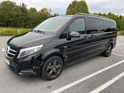 Svart Begagnad 2018 Mercedes V250 Avantgarde Minibuss | 415 000 kr (Bra pris)