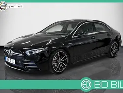 Svart (svartmetallic) Begagnad 2020 Mercedes A35 AMG AMG Sedan | 389 900 kr (Bra pris)