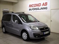 Mörkgrå Begagnad 2016 Peugeot Partner Tepee Minibuss | 99 900 kr